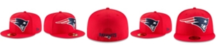 New Era Men's Red New England Patriots Omaha 59FIFTY Hat